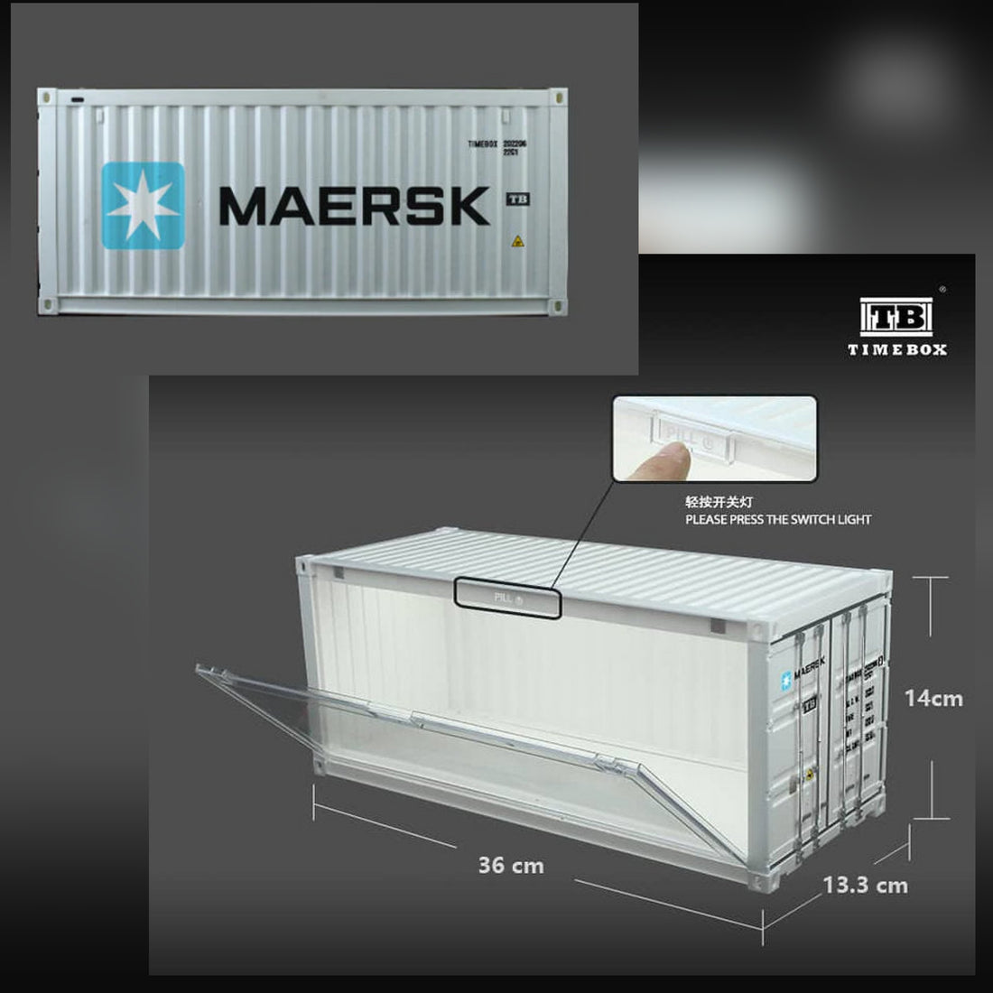 MoreArt 1/64 - "Maersk" Container Display - MO400102