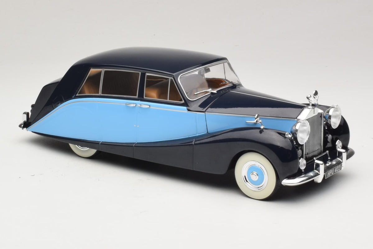 MCG 1:18 Rolls-Royce Silver Wraith Hooper Empress Line Saloon 1956 – Noir / Bleu foncé – MCG18051