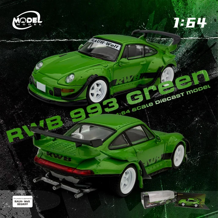 Porsche 911 RWB 993 verte 1:64 – ModelModel MM64-RWB993-008