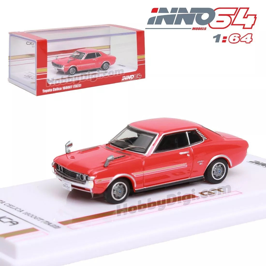 Toyota Celica 1600GT (TA22) RHD (Red)