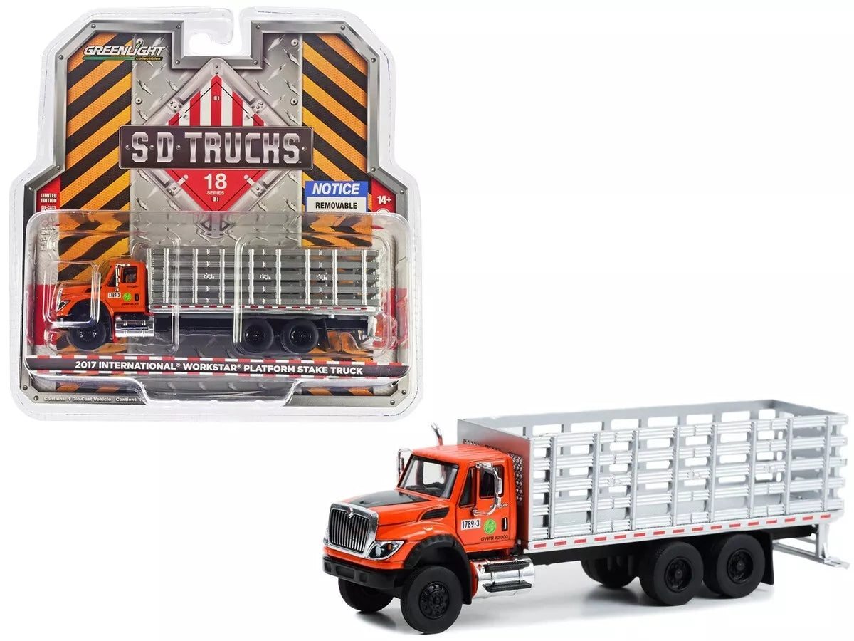 2017 International WorkStar Platform Stake Truck