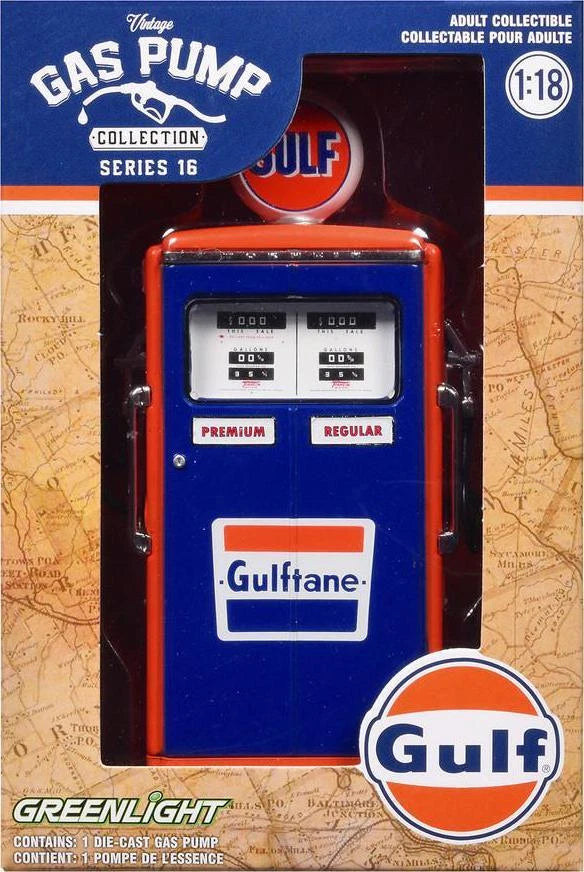 Gulf - 1954 Tokheim 350 Twin Gas Pump, Pompe à Essence