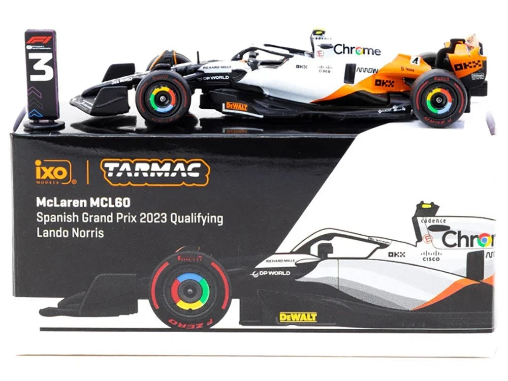 Tarmac Works 1:64-McLaren MCL60 Spanish Grand Prix 2023 Qualifying Lando Norris