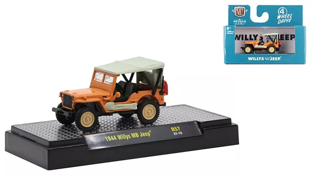 1944 Willys MB Jeep (M2 Machines, Auto-Meets Gasser / Auto-Thentics / Auto-Trucks / Volkswagen Release 57) (32600-57)