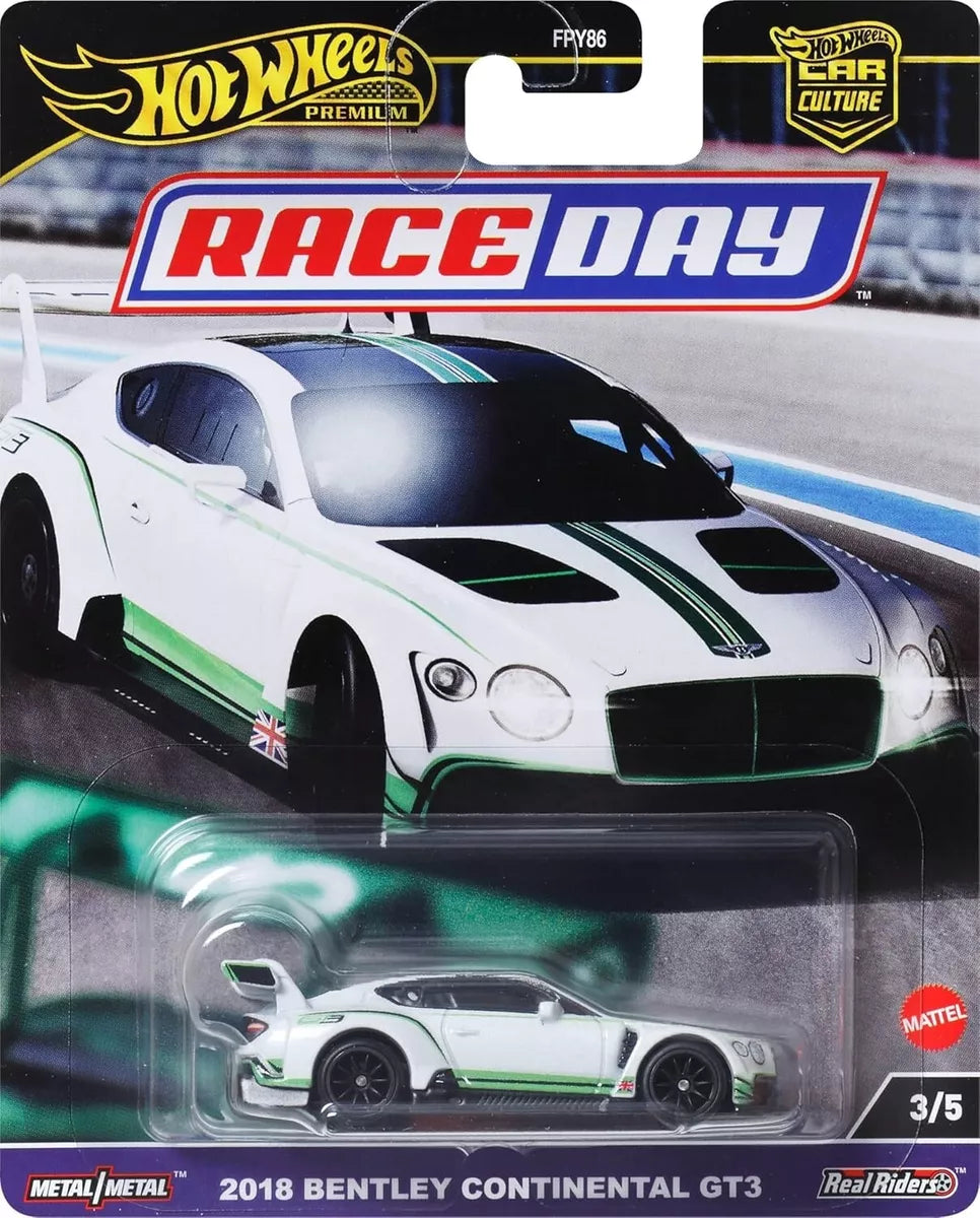 Hot Wheels Premium Car Culture 2024, Race Day, Bentley Continental GT3  (HRV93)