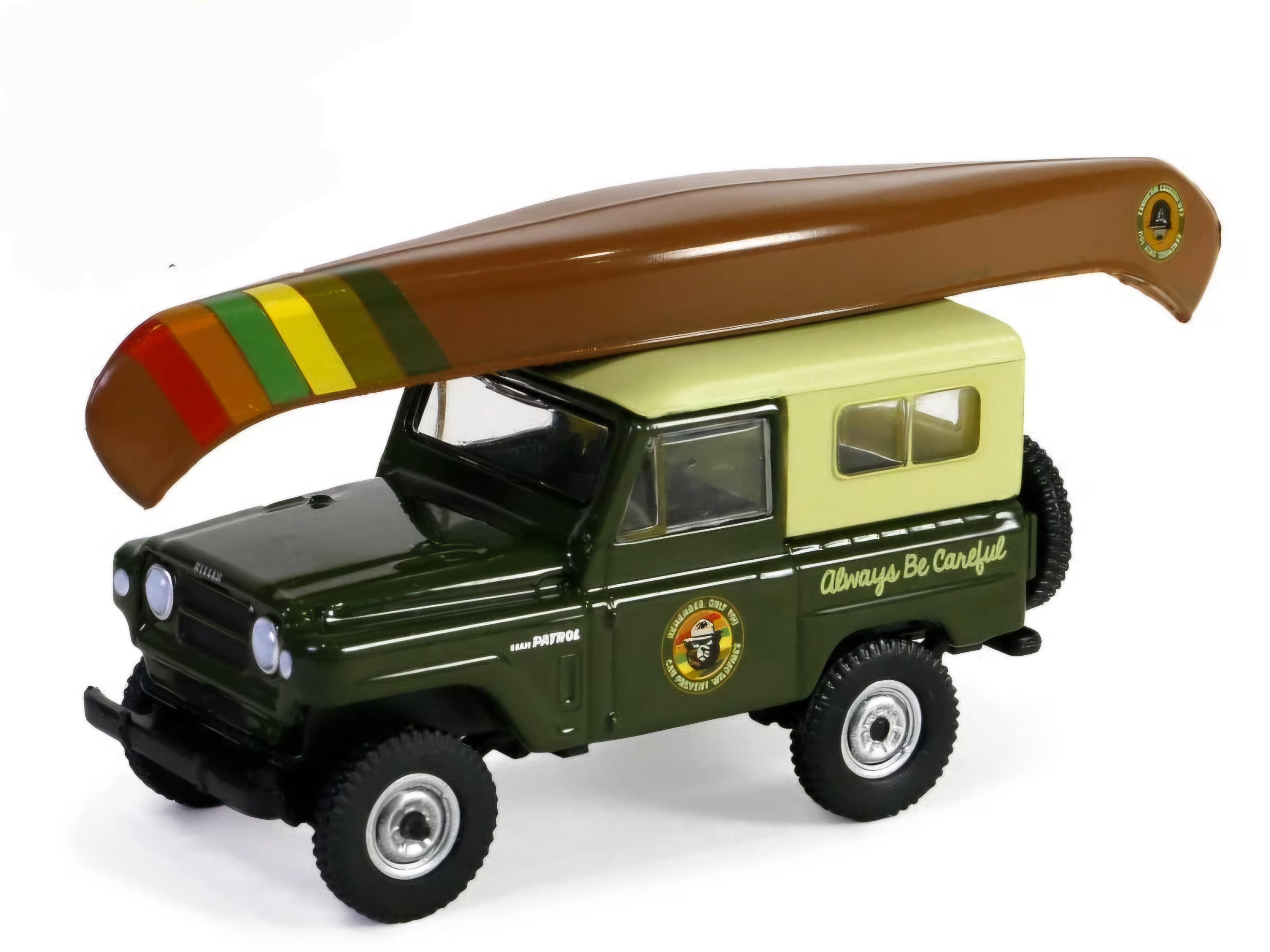 1980 Nissan Patrol with Canoe on Roof