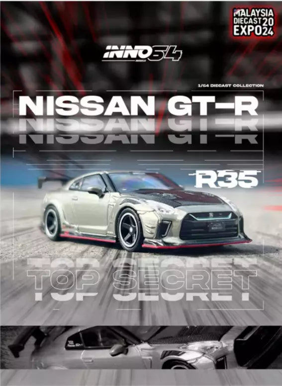 ミニカー Inno Models 1/64 TOPSECRET R35 MALAYSIA Nissan GT-R (R35) 