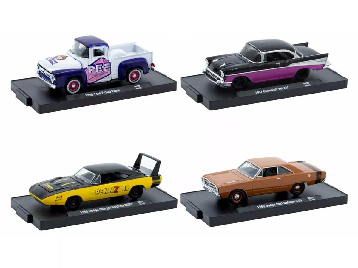 【USミニカー 】M2 Machines 1/64 AUTO-Drivers M2 Machines Auto-Drivers Frozen Black Pearl 1957 Chevrolet
