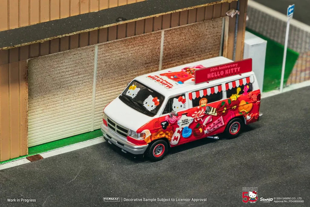 Dodge Van Hello Kitty Food Truck - 50th Anniversary