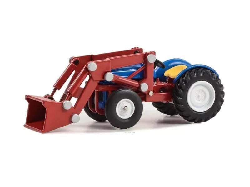 1950 Ford 8N Tractor in Blue and Red with Front Loader