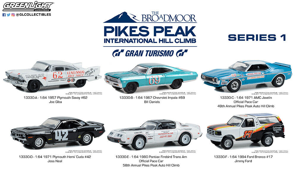 Ensemble Set 1/64 Pikes Peak International Hill Climb Series 1