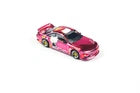 TARMAC WORKS 1/64-VERTEX Silvia (S14) Hello Kitty Pink Chrome T64G-018-HK2