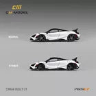 McLaren 765LT-White with Black Top and Extra Wheels (CM64-765LT-21)