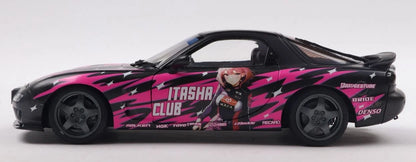 SOLIDO-1999 MAZDA RX7 FD3RS BLACK &amp; PINK - SOLID WORKS ITASHA CLUB (S1810605)