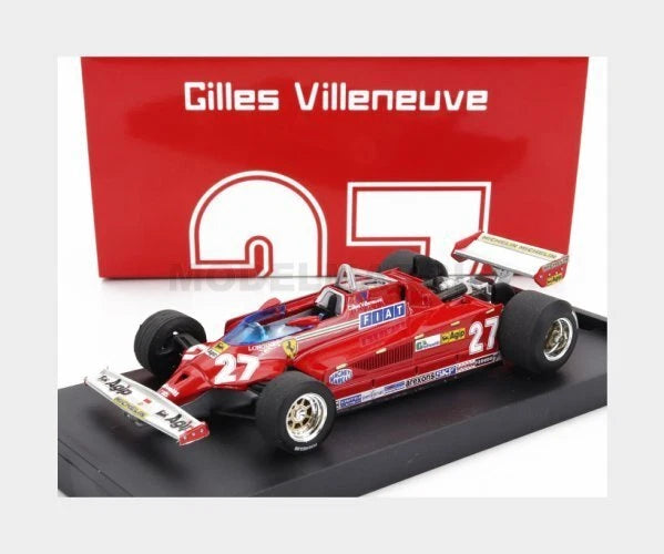 BRUMM 1:43-F1 126CK TURBO N 27 ISTRANA AIRPORT DUEL WITH F104 AIRPLANE 1981- Gilles Villeneuve
