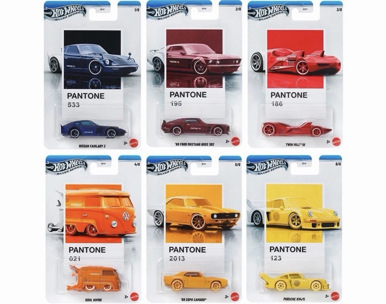 Hot Wheels 1:64 Pantone A Assortment 2025 (10 pcs)  JKY47-956A-SEALED