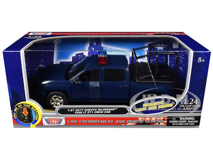 Motormax 1:27 2017 Chevrolet Silverado 1500 LT Z71 Crew Cab (Blue/Bleu)