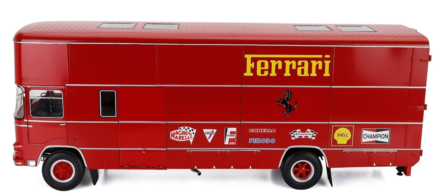 WERK 1/18-OM Fiat 150 Rolfo Scuderia Ferrari Race Auto Transporter