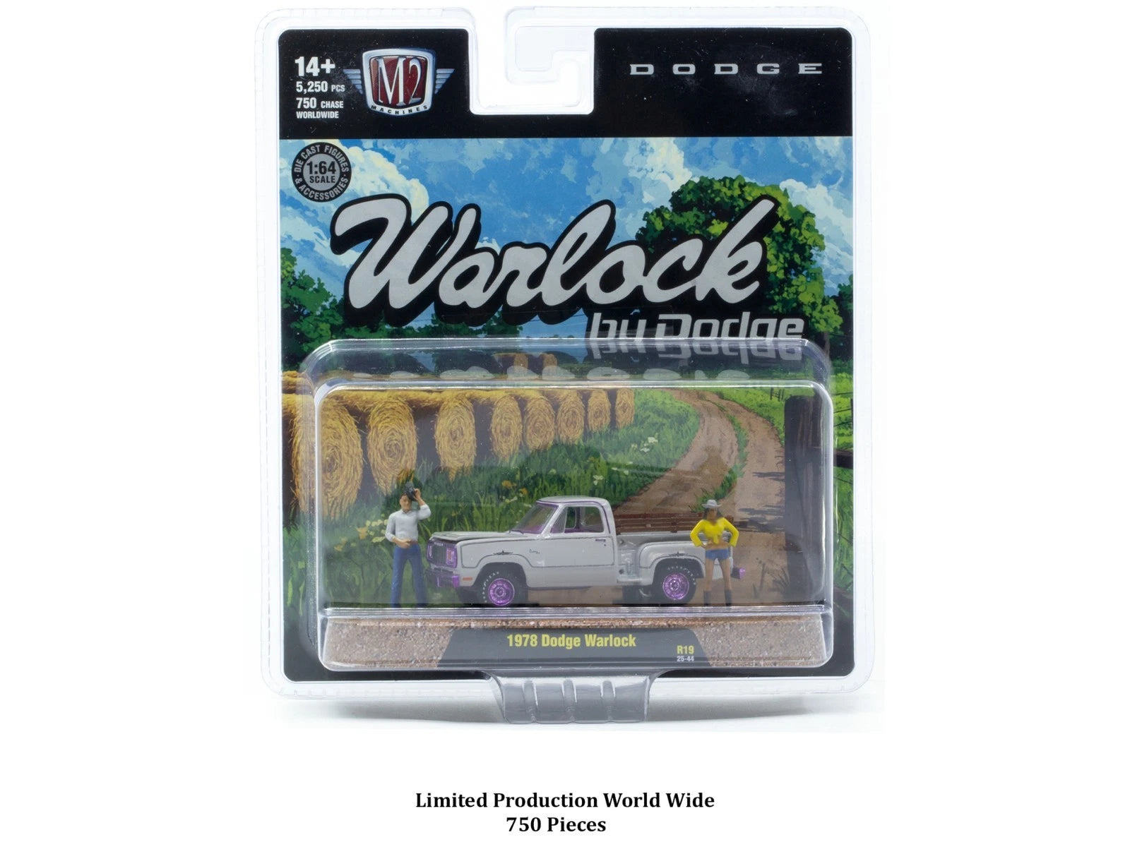 CHASE CARS Dodge Warlock 1978 gris (CHASE-67500-19-A) (Diorama M2 Machines)