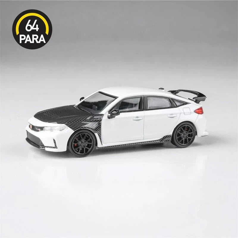 PARA64 1/64 R2023 Honda Civic Type R FL5 White w/ Carbon parts LHD PA-55590 