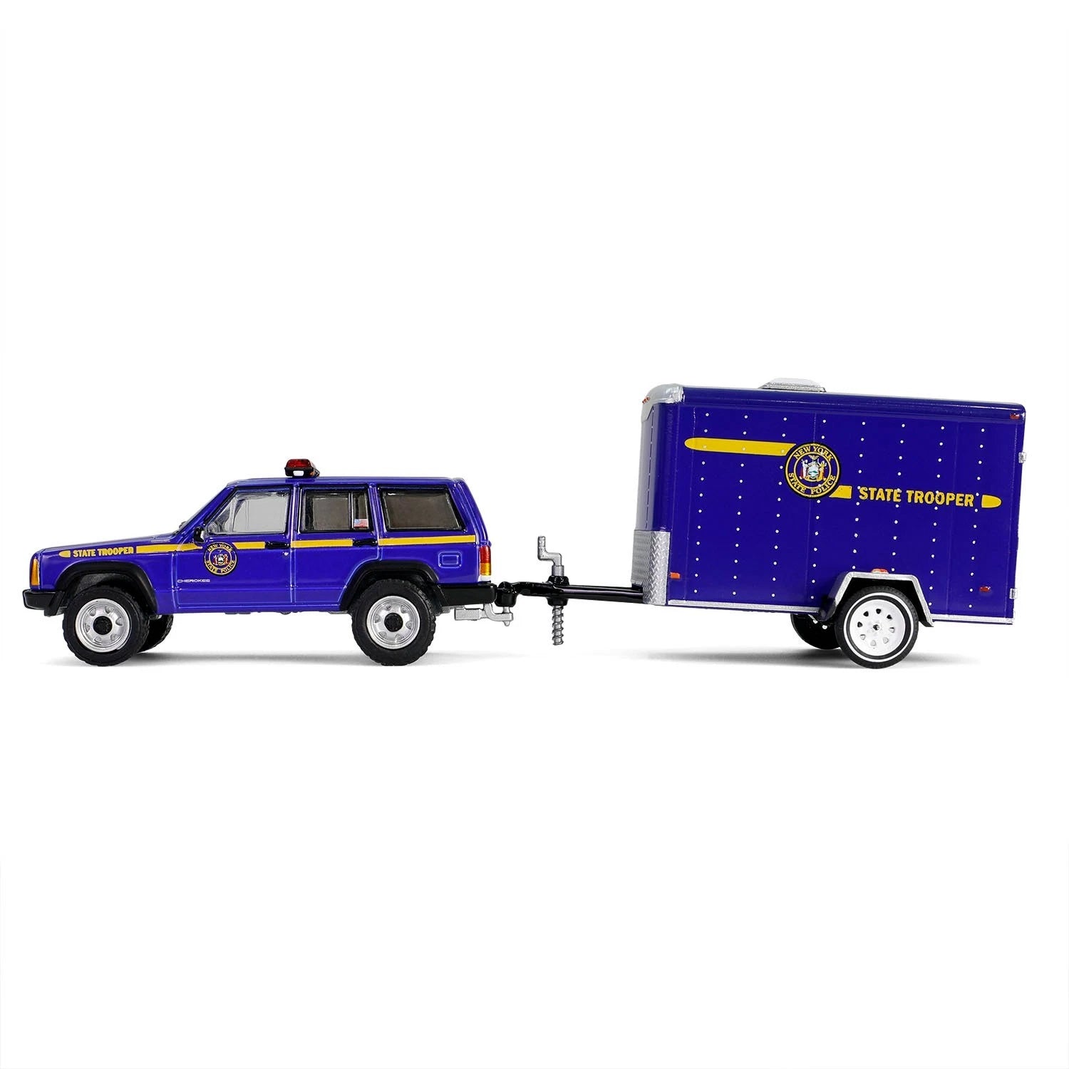 New York State Police - 2001 Jeep Cherokee with Small Cargo Trailer GL32315-B