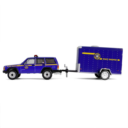 New York State Police - 2001 Jeep Cherokee with Small Cargo Trailer GL32315-B