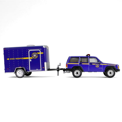 New York State Police - 2001 Jeep Cherokee with Small Cargo Trailer GL32315-B