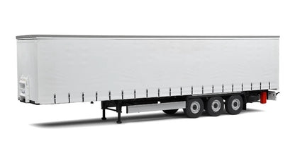 SOLIDO  1/24 - Semi Canvas Trailer (White)-Remorque Bachée (Blanc) S2400502