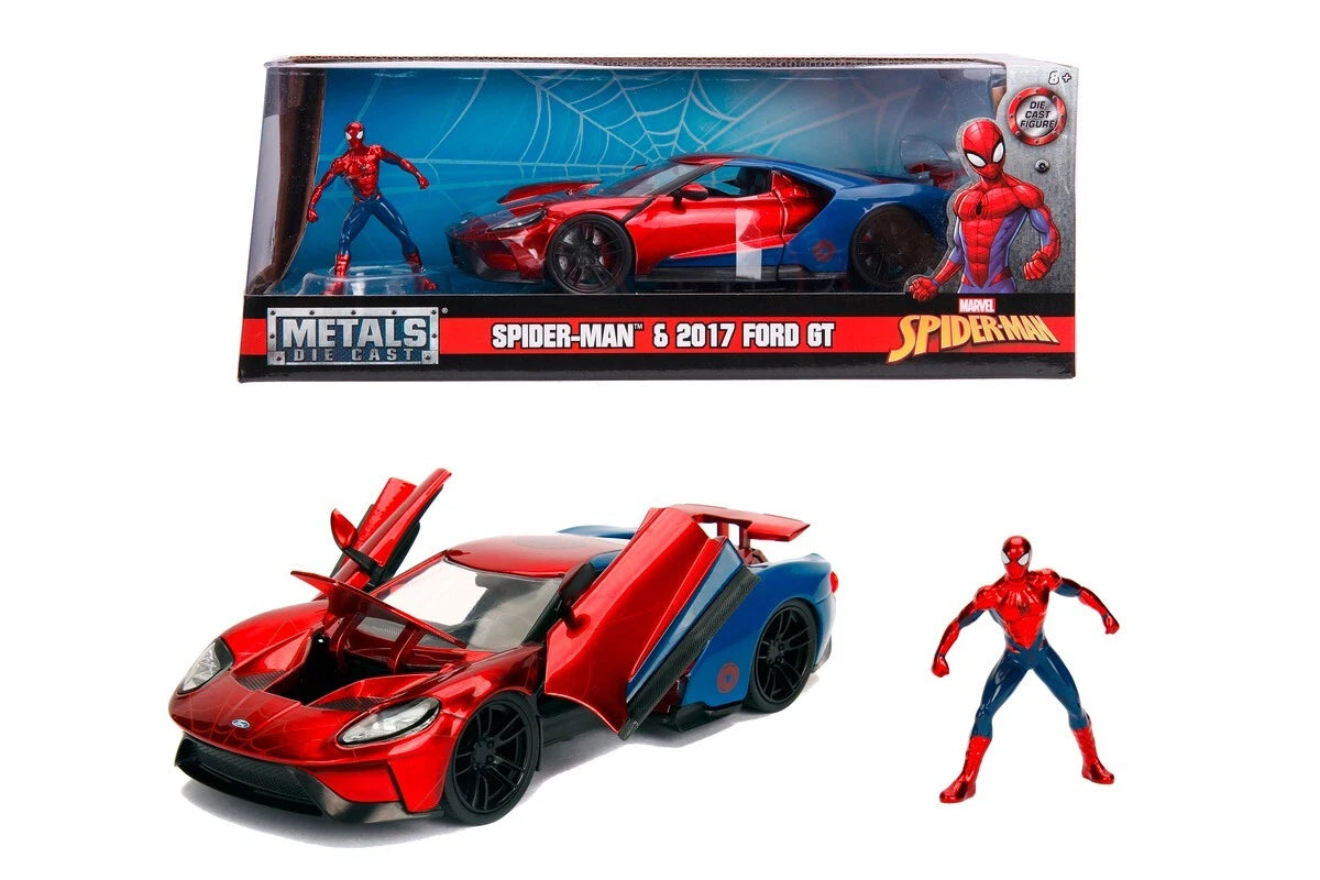 2017 Ford GT with Spider-Man Figure