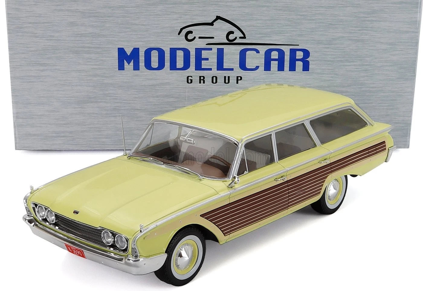 MCG 1/18"-1960 Ford LTD Country Squire Station Wagon Light Yellow