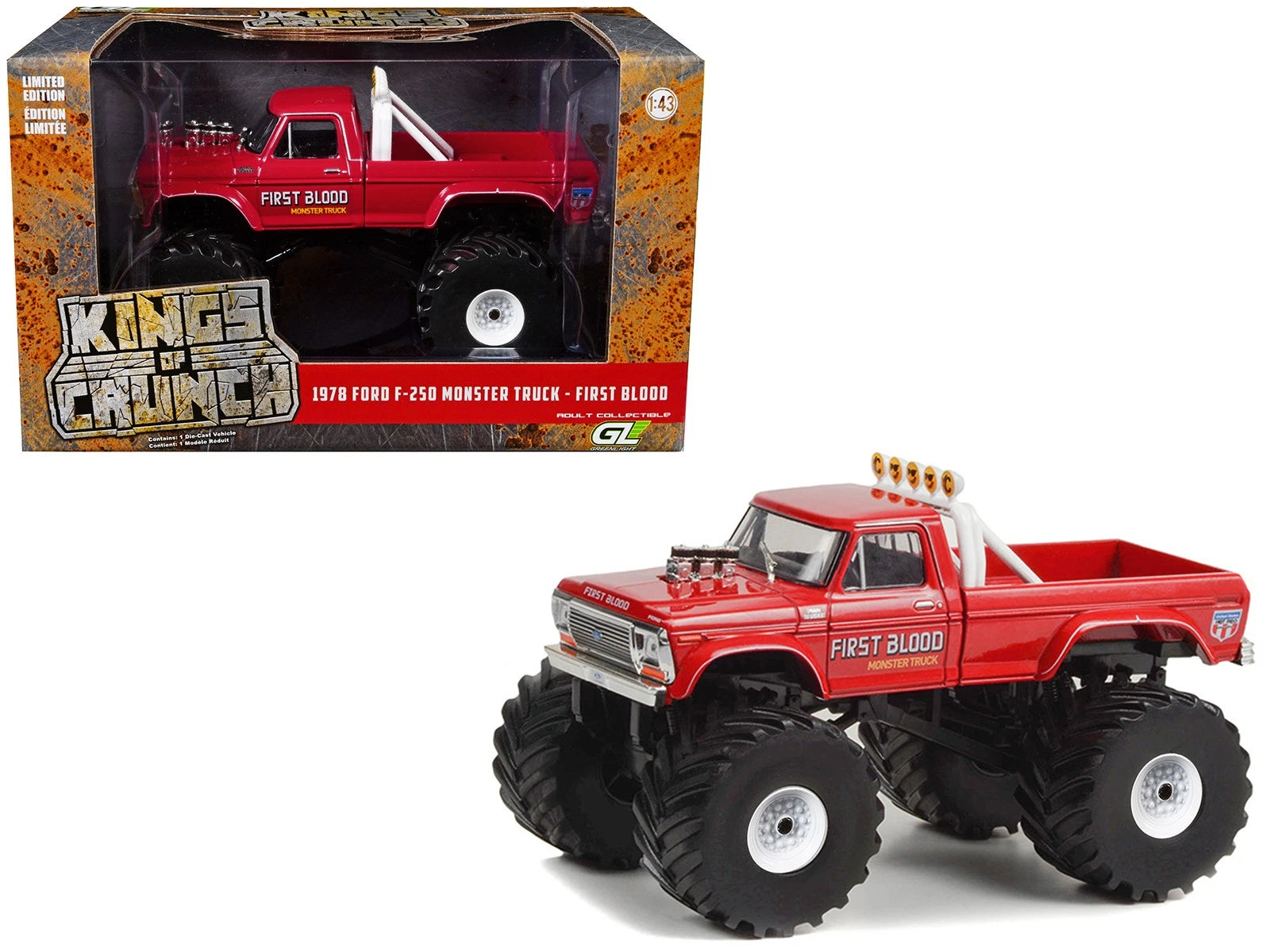 First Blood - 1978 Ford F-250 Monster Truck (avec pneus de 66 pouces)