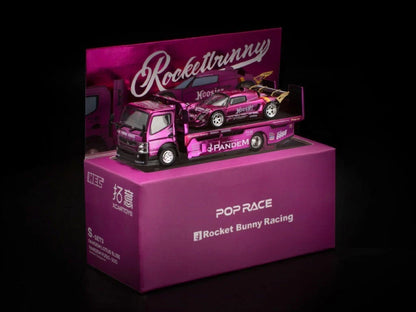 (limit 1 per customer) POPRACE 1:64 Pandem Lotus Elise &amp; FUSO Truck Set – HEC 2026