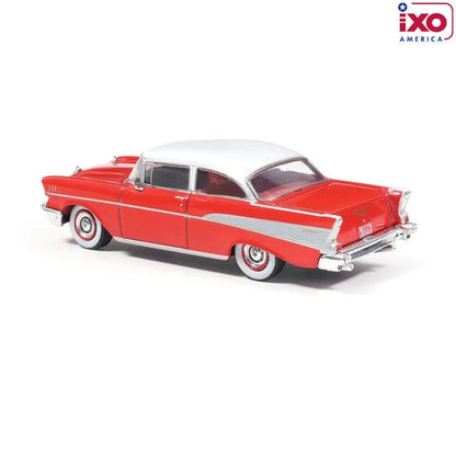 1957 Chevrolet Bel Air Sedan - Matador Red and India Ivory (1:64)