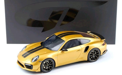 GT Spirit 1:18 Porsche 911 (991.2) Turbo S Exclusive Coupé 2018 – Or métallisé – GT444