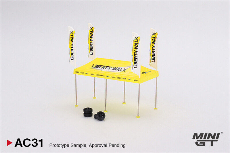 Paddock Service Tent Set Liberty Walk Racing 1/64