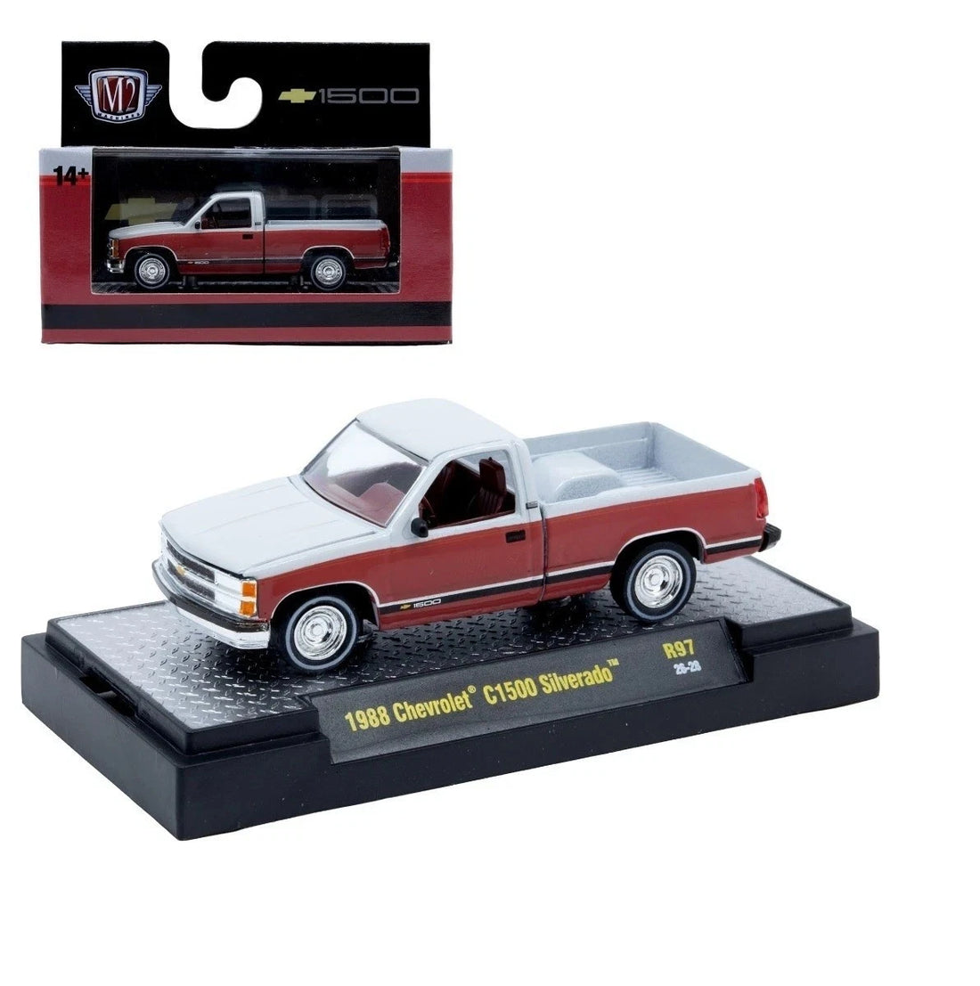 M2 Machines 1:64 1988 Chevrolet C1500 Silverado – Detroit-Muscle Release 97 – 32600-97-E