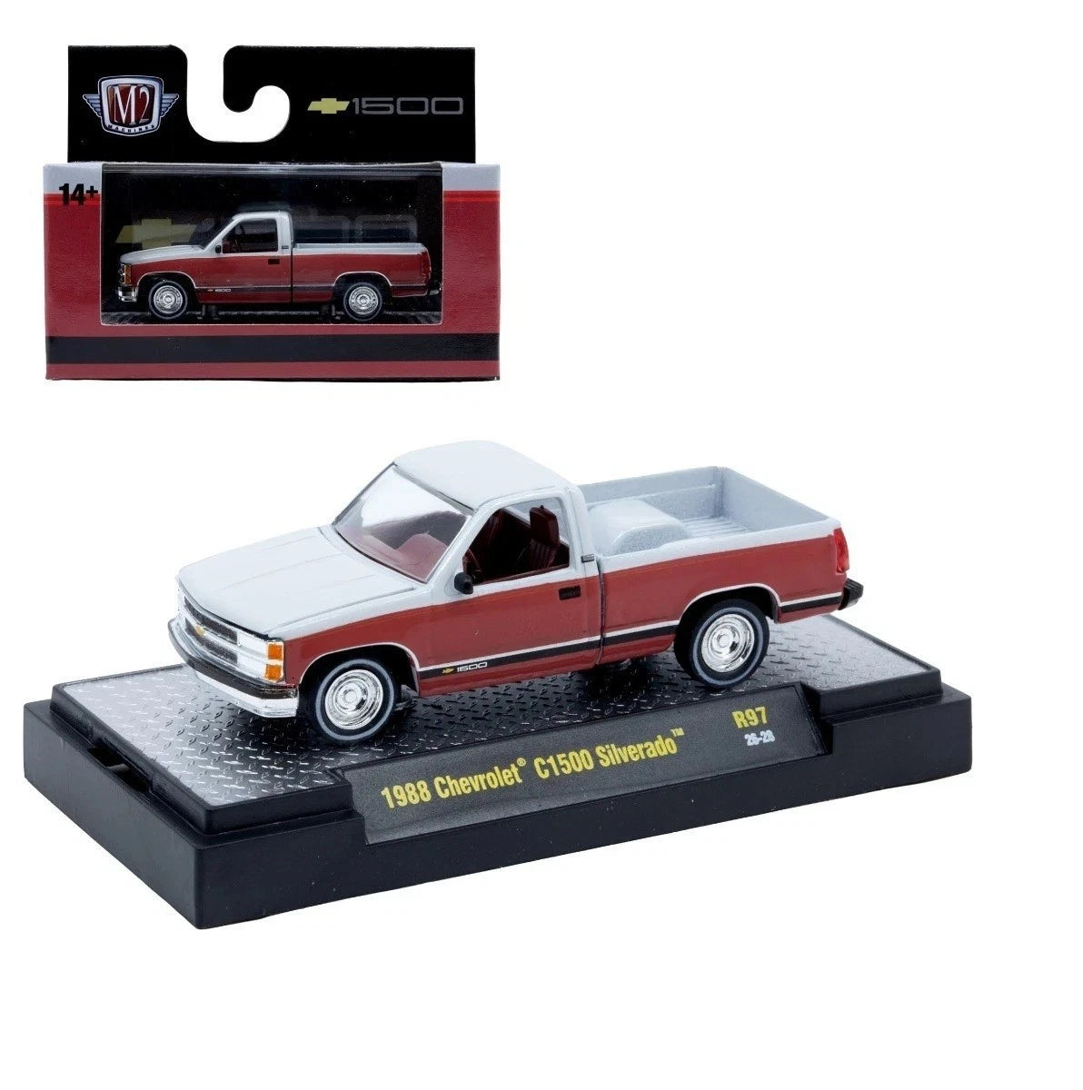 M2 Machines 1:64 Chevrolet C1500 Silverado 1988 – Detroit-Muscle Release 97 – 32600-97-E
