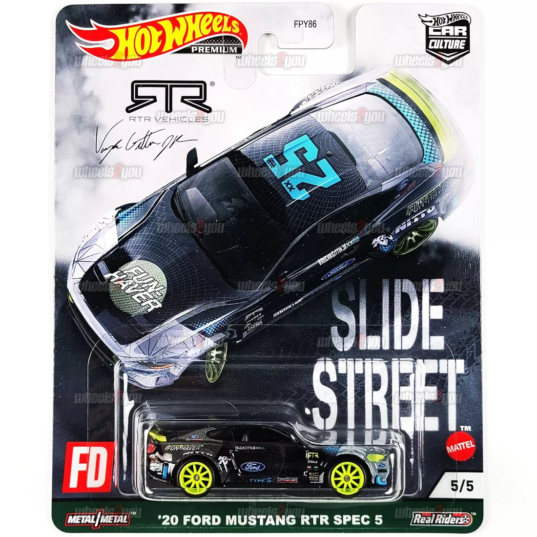 Hot Wheels Premium Car Culture Slide Street 2, 5/5, `20 Ford Mustang RTR Spec