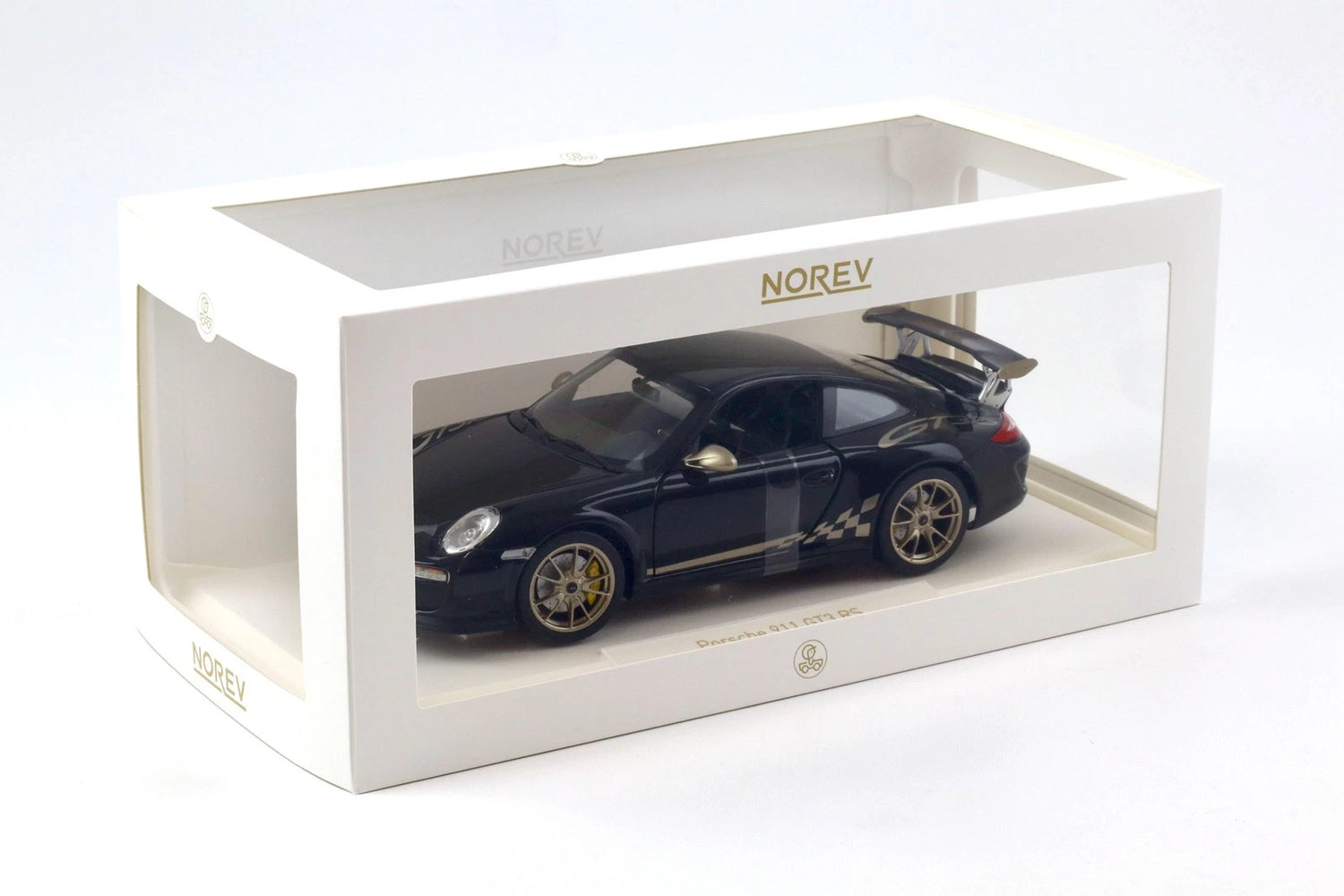 NOREV-Porsche 911 997.2 GT3 Rs Coupe 2009 Black/Gold  (187563)