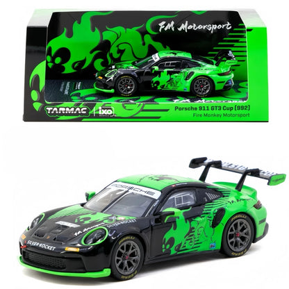 TARMAC WORKS  HOBBY64  1/64- Porsche 911 GT3 Cup (992) Fire Monkey Motorsport T64-093-FMM