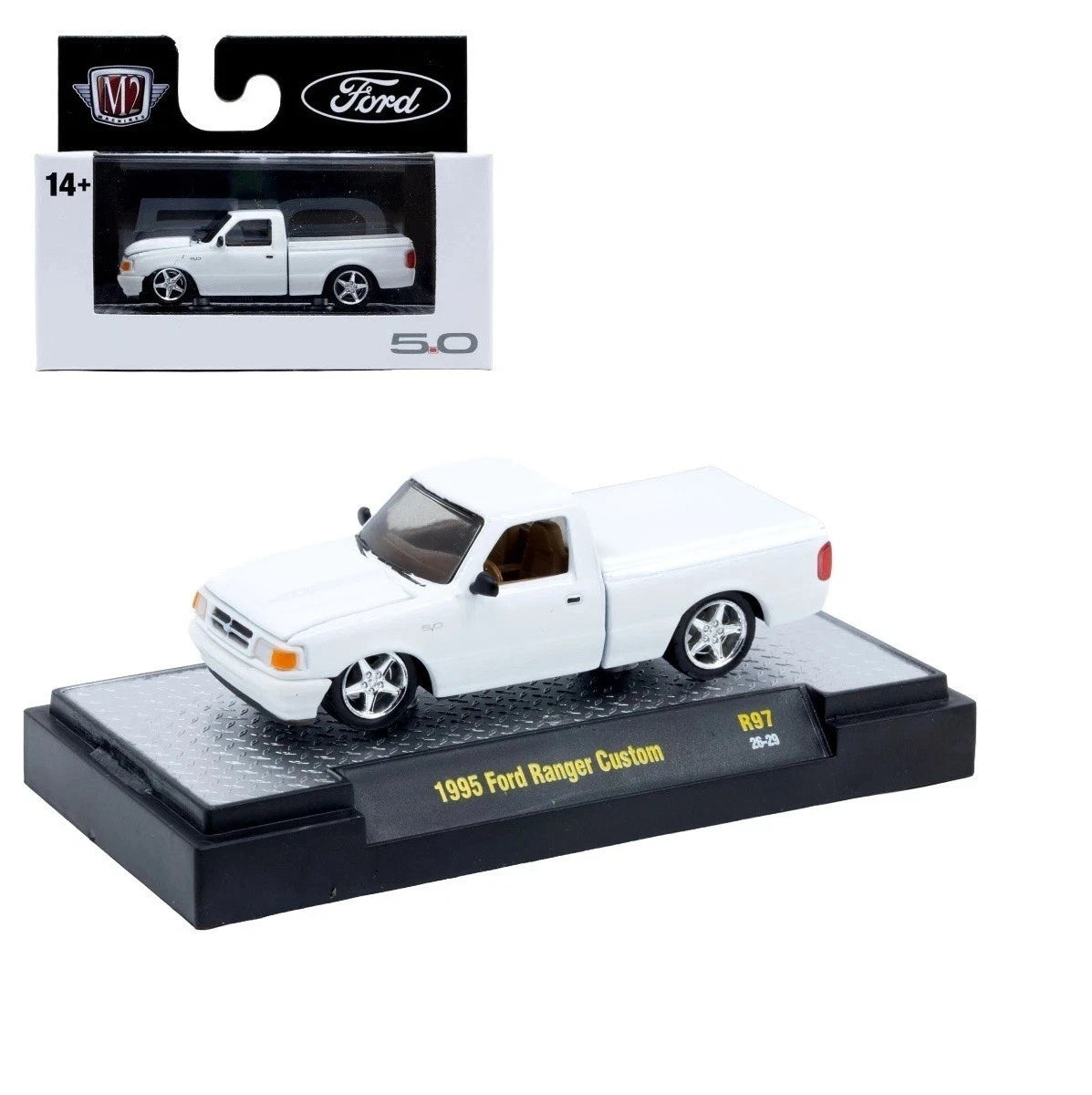M2 Machines 1:64 1995 Ford Ranger Custom – Detroit-Muscle Release 97 – 32600-97-F