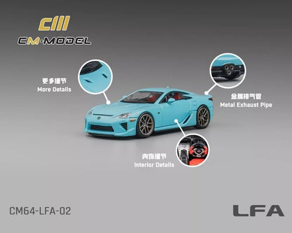 Lexus LFA, Baby Blue (CM64-LFA-02)