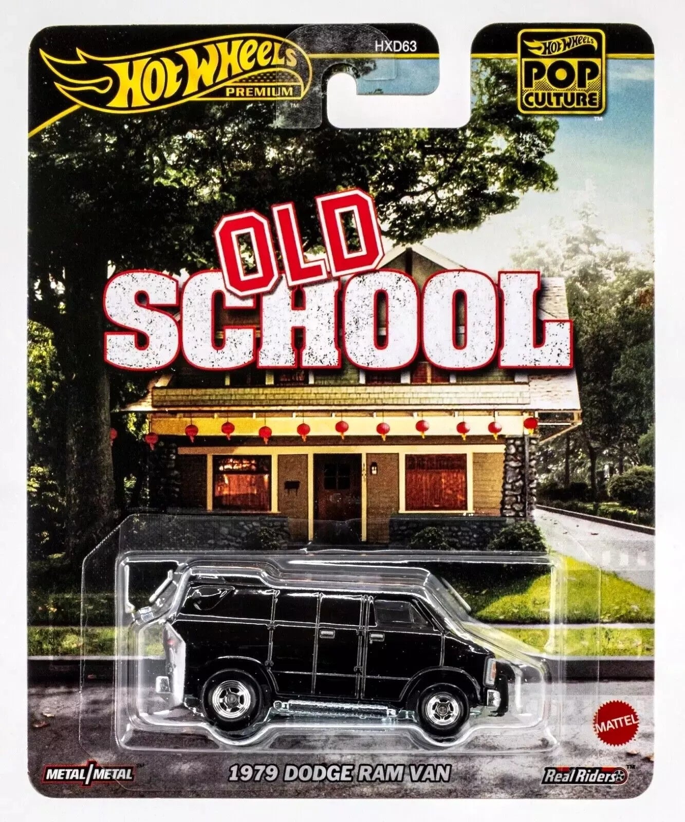 OLD SCHOOL DODGE RAM VAN, (HVJ38), Hot Wheels 2025 Premium - Pop Culture