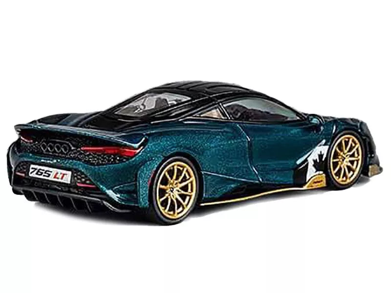 McLaren 765LT RACING GREEN W/EXTRA WHEELS (CM64-765LT-717)