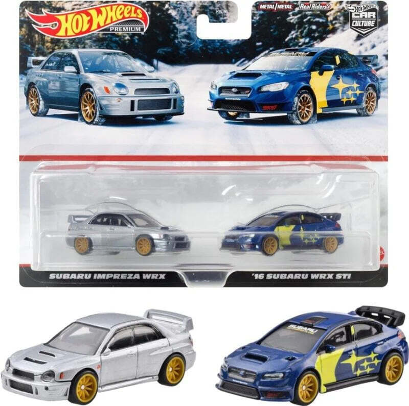 Hot Wheels Premium Car Culture 2 Pack Subaru Impreza WRX &amp; &