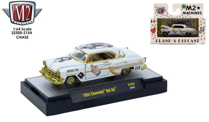 CHASE CAR M2 Machines 1:64 Chevrolet Bel Air 1954 – Auto-Thentics Release S154 – 32500-S154-B-CHASE