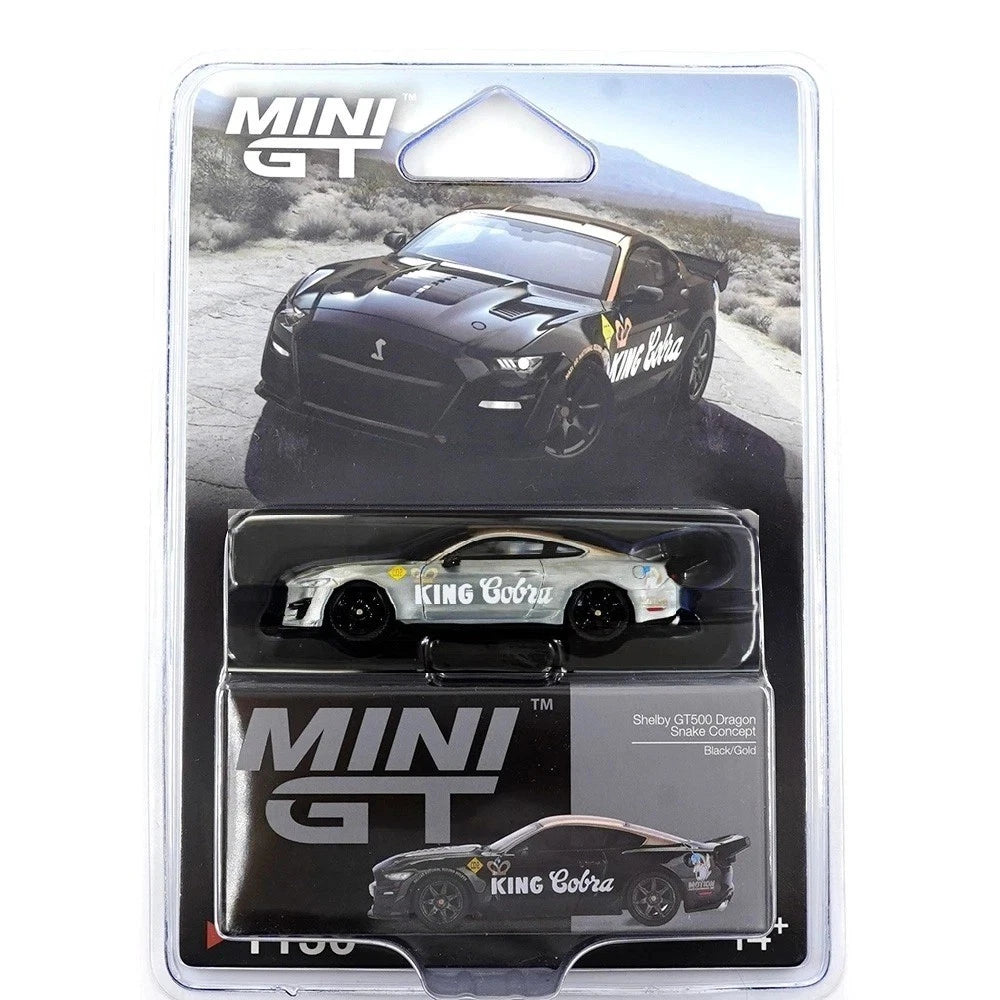 CHASE CAR Shelby GT500 Dragon Snake Concept noir et or - Mini GT 1:64 - MGT01130-BLC
