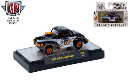 CHASE CAR M2 Machines 1:64 1941 Willys Coupe Gasser – Auto-Thentics Release S154 – 32500-S154-A-CHASE