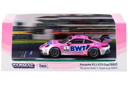 Tarmac Works Hobby64 1:64 Porsche 911 GT3 Cup 992 Porsche Mobil 1 Supercup 2024 Harry King – T64-093-24PSC01