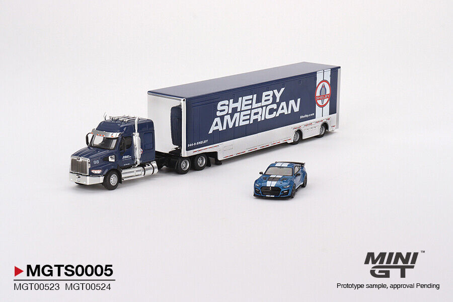 SHELBY Transporter Set with Western Star 49X &amp; Shelby GT500 SE Widebody
